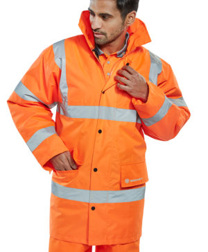 Beeswift Hi-Vis Constructor Traffic Jacket Orange