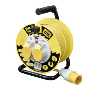 Masterplug 25M 16A 2 Socket 110V Cable Reel + Thermal Cut Out